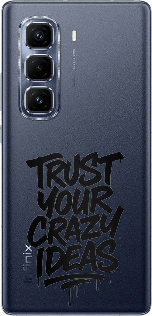 Infinix Hot 50 PRO PLUS+ Uyumlu Crazy Trust Baskılı Silikon Kılıf