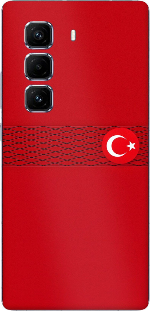 Infinix Hot 50 PRO PLUS+ Uyumlu Türk Milli Takım Izgara Desenli Forma Baskılı Silikon Kılıf