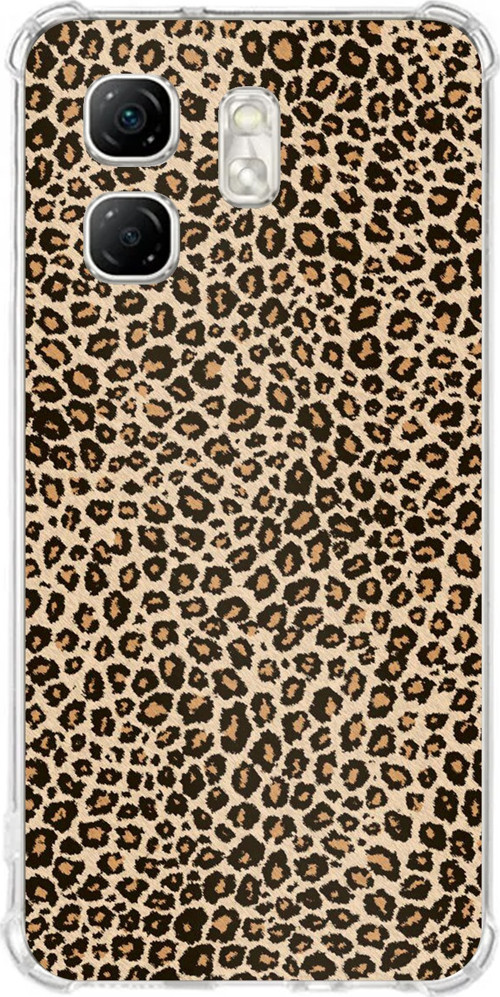 Infinix Hot 50i - Smart 9 Uyumlu Leopar Tasarımlı Baskılı Silikon Kılıf