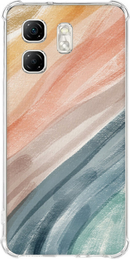 Infinix Hot 50i - Smart 9 Uyumlu Modern Renk Paleti Baskılı Silikon Kılıf