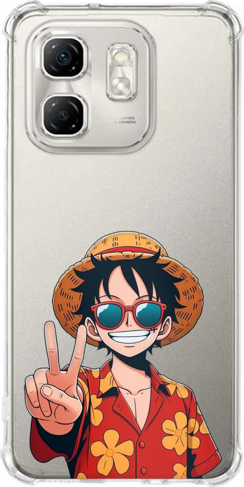 Infinix Hot 50i - Smart 9 Uyumlu Monkey D. Luffy Tasarımlı Baskılı Silikon Kılıf