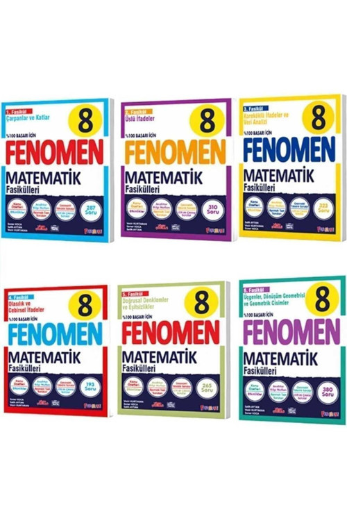 Fenomen 8 Matematik Fasikül Seti (1-2-3-4-5-6. Sayılar)