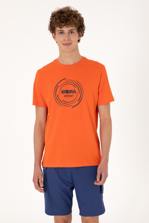 Erkek Regular Fit Bisiklet Yaka Nar Çiçeği Tişört 50300261-VR039