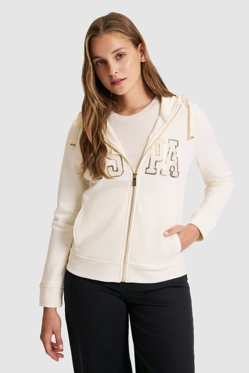 Kadın Krem Basic Sweatshirt 50321806-VR256