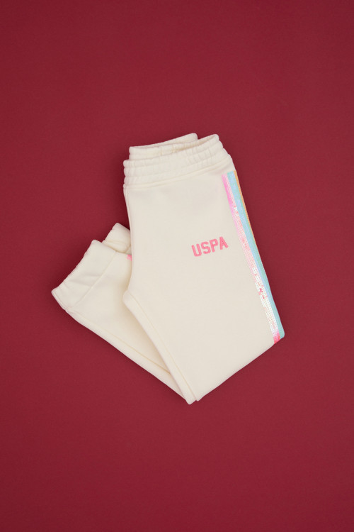 Kız Çocuk Krem Eşofman Altı