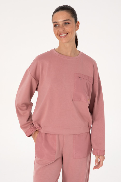 Kadın Orkide Bisiklet Yaka Sweatshirt 50309100-VR221