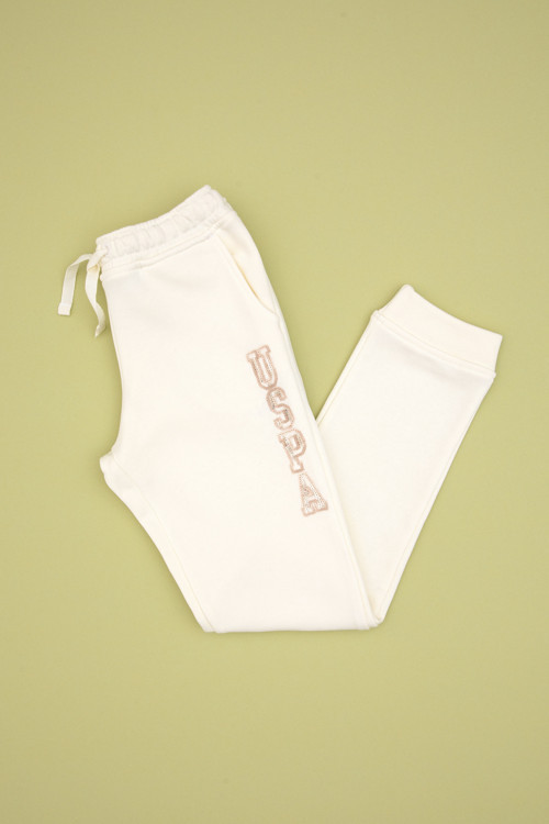 Kız Çocuk Krem Payet İşlemeli Jogger Eşofman Altı 50314471-VR256