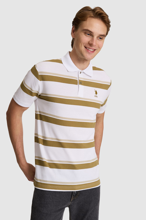 Erkek Yeşil Regular Fit Polo Yaka Tişört 50326934-VR269