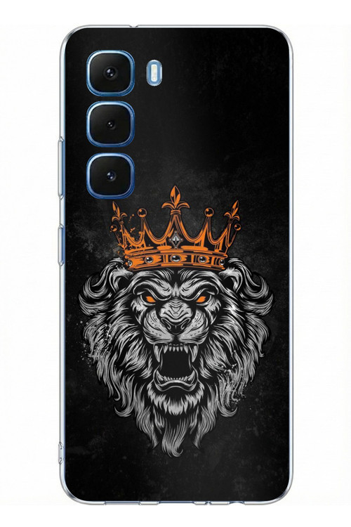 Infinix Hot 60 - Hot 60i Uyumlu Kurt Ruhu Baskılı Silikon Kılıf