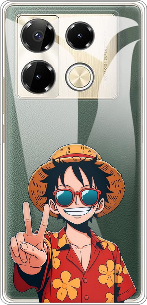 Infinix Note 40 PRO Uyumlu Monkey D. Luffy Tasarımlı Baskılı Silikon Kılıf