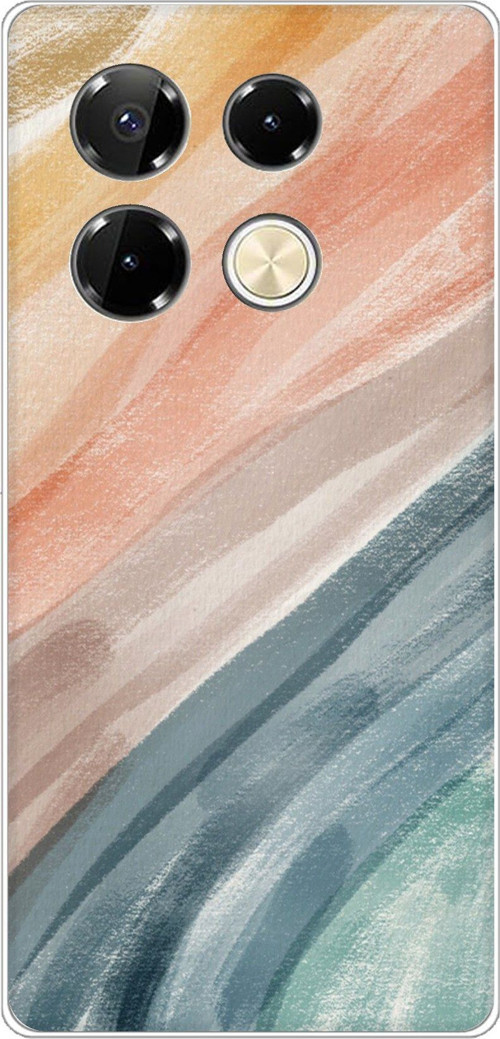 Infinix Note 40 PRO Uyumlu Modern Renk Paleti Baskılı Silikon Kılıf