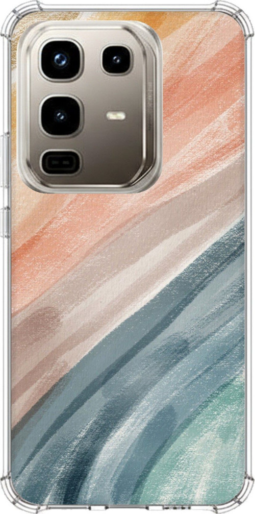 Infinix Note 50 PRO Uyumlu Modern Renk Paleti Baskılı Silikon Kılıf