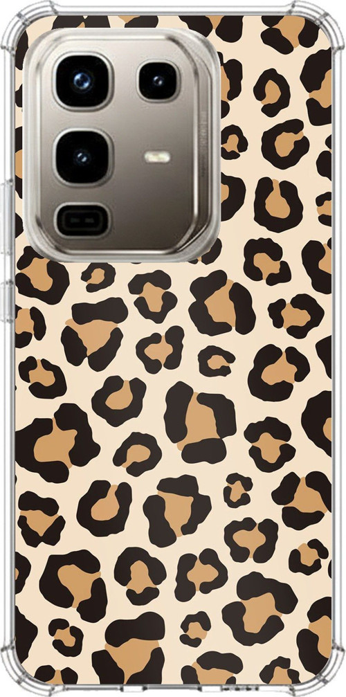 Infinix Note 50 PRO Uyumlu Vahşi Zarafet Leopar Desenli Baskılı Silikon Kılıf