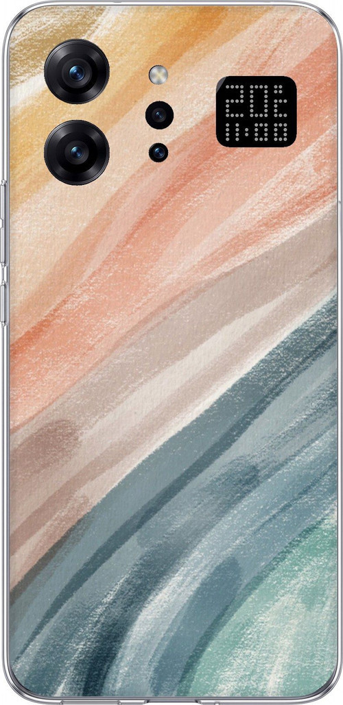 Infinix Note 60 Ultra Uyumlu Modern Renk Paleti Baskılı Silikon Kılıf