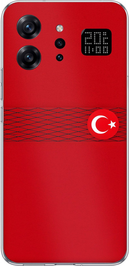 Infinix Note 60 Ultra Uyumlu Türk Milli Takım Izgara Desenli Forma Baskılı Silikon Kılıf
