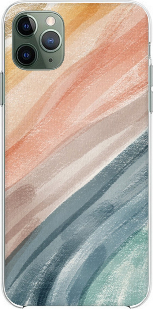 iPhone 11 Pro Max Uyumlu Modern Renk Paleti Baskılı Silikon Kılıf