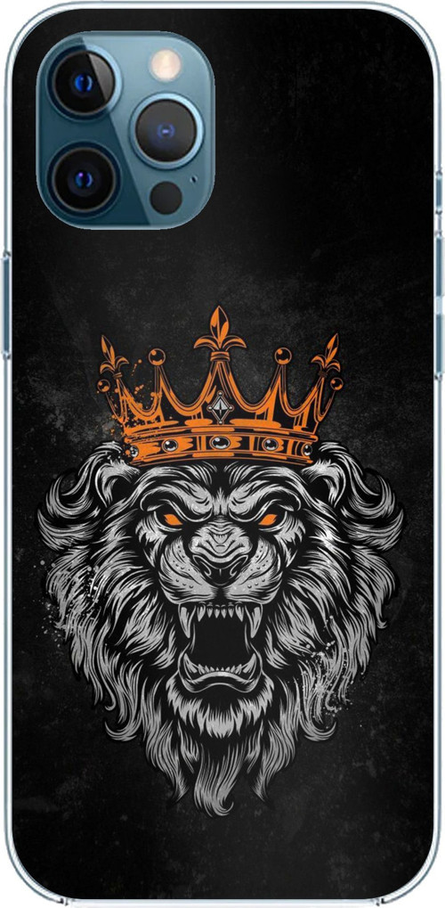 iPhone 12 PRO MAX Uyumlu Kurt Ruhu Baskılı Silikon Kılıf