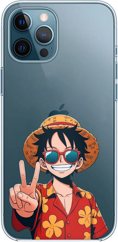 iPhone 12 PRO MAX Uyumlu Monkey D. Luffy Tasarımlı Baskılı Silikon Kılıf