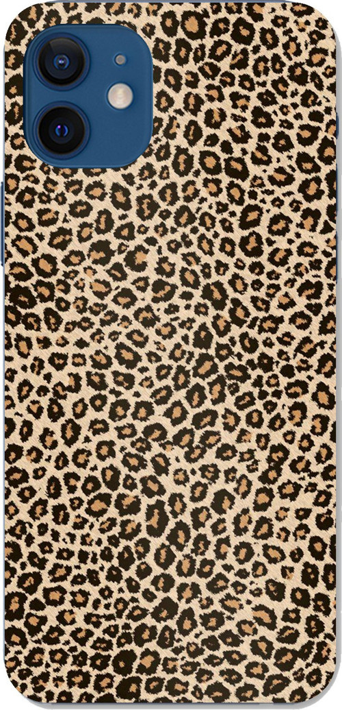 iPhone 12-12 PRO Uyumlu Leopar Tasarımlı Baskılı Silikon Kılıf