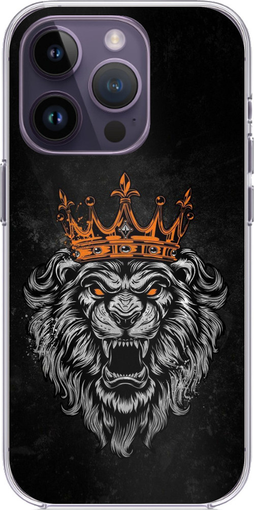 iPhone 14 PRO MAX Uyumlu Kurt Ruhu Baskılı Silikon Kılıf