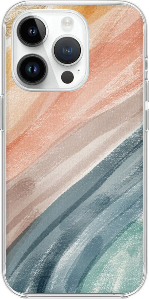 iPhone 14 PRO Uyumlu Modern Renk Paleti Baskılı Silikon Kılıf