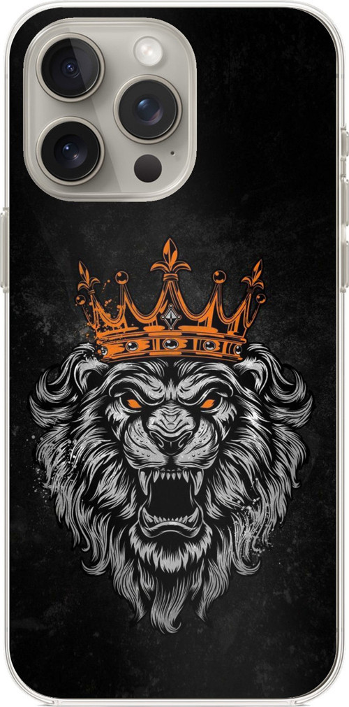 iPhone 15 PRO MAX Uyumlu Kurt Ruhu Baskılı Silikon Kılıf