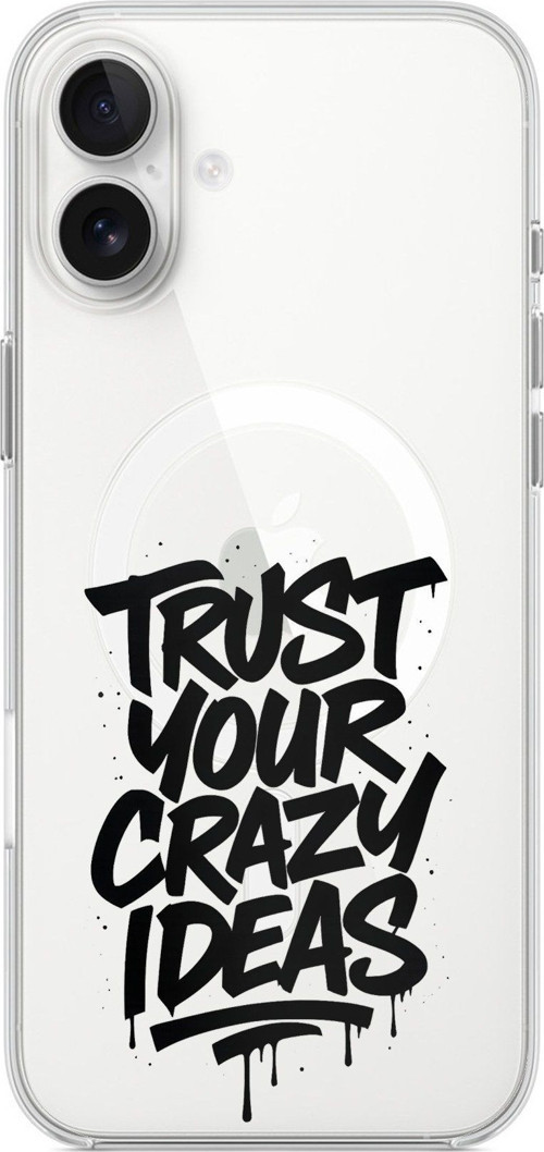 iPhone 16 PLUS Uyumlu Crazy Trust Baskılı Silikon Kılıf