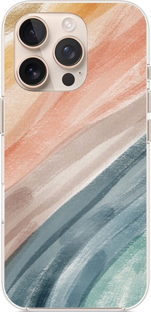 iPhone 16 PRO MAX Uyumlu Modern Renk Paleti Baskılı Silikon Kılıf