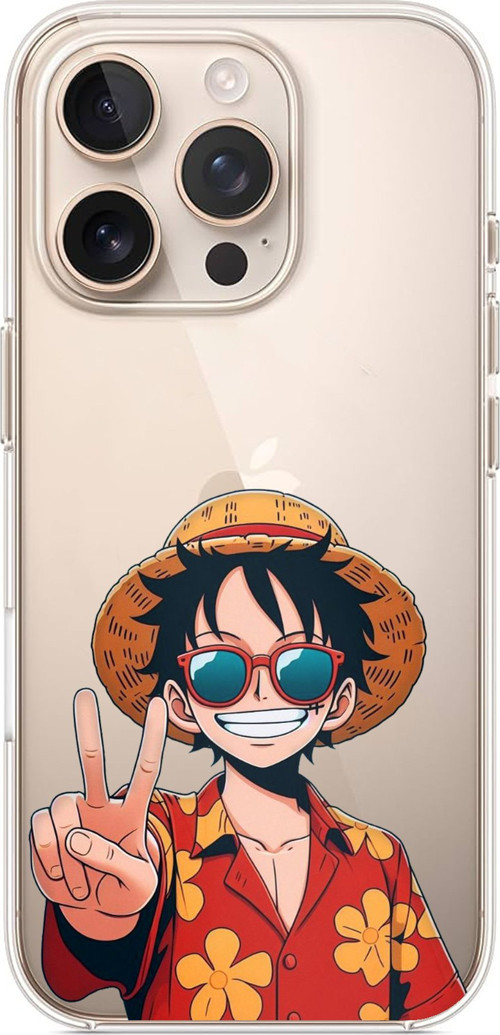 iPhone 16 PRO MAX Uyumlu Monkey D. Luffy Tasarımlı Baskılı Silikon Kılıf