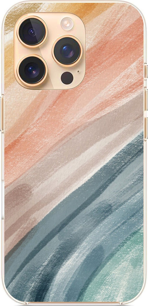 iPhone 16 PRO Uyumlu Modern Renk Paleti Baskılı Silikon Kılıf