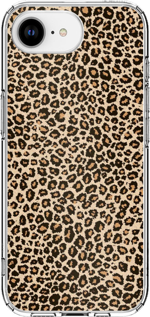 iPhone 16E - 17E Uyumlu Leopar Tasarımlı Baskılı Silikon Kılıf