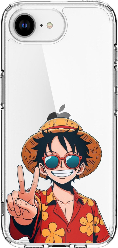 iPhone 16E - 17E Uyumlu Monkey D. Luffy Tasarımlı Baskılı Silikon Kılıf