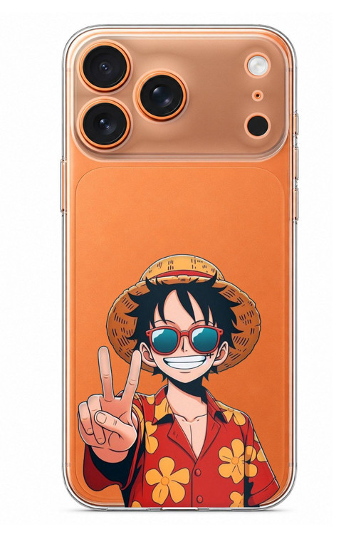 iPhone 17 PRO MAX Uyumlu Monkey D. Luffy Tasarımlı Baskılı Silikon Kılıf
