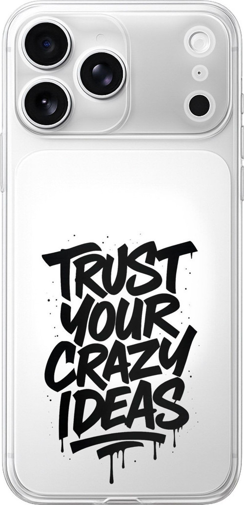 iPhone 17 PRO Uyumlu Crazy Trust Baskılı Silikon Kılıf
