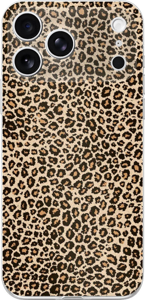 iPhone 17 PRO Uyumlu Leopar Tasarımlı Baskılı Silikon Kılıf