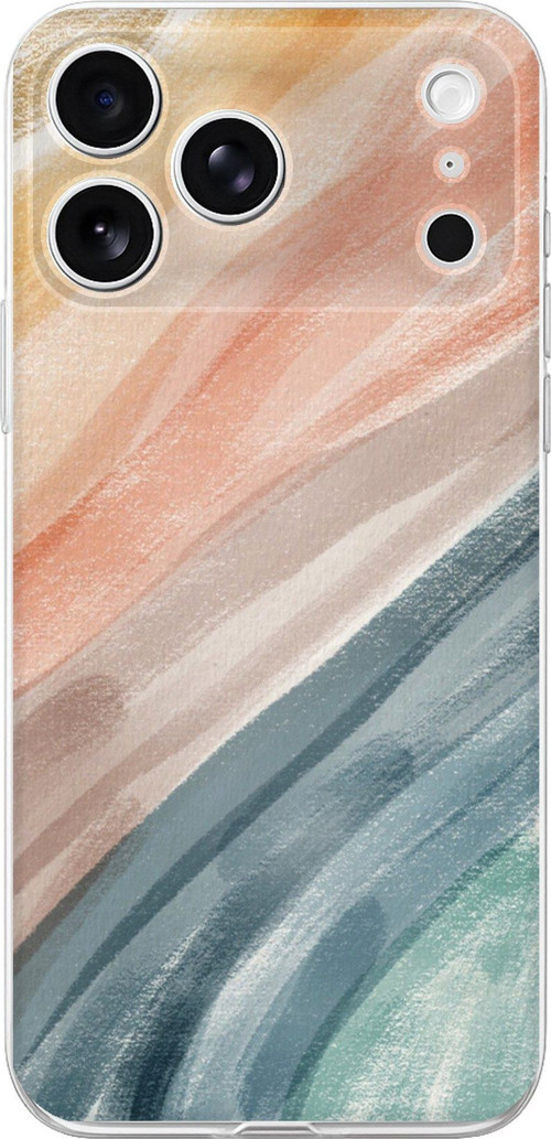 iPhone 17 PRO Uyumlu Modern Renk Paleti Baskılı Silikon Kılıf