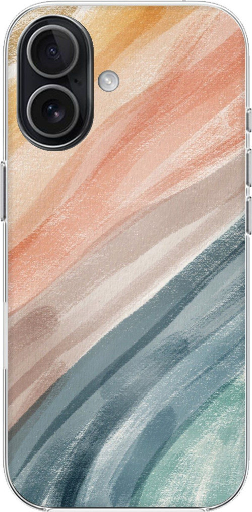 iPhone 17 Uyumlu Modern Renk Paleti Baskılı Silikon Kılıf