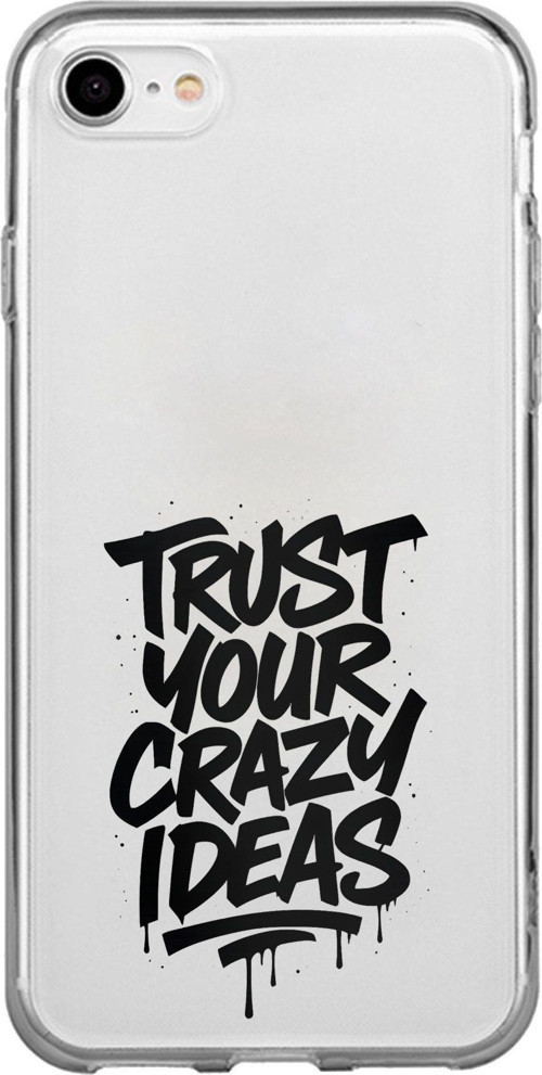 iPhone 6 - 6S Uyumlu Crazy Trust Baskılı Silikon Kılıf