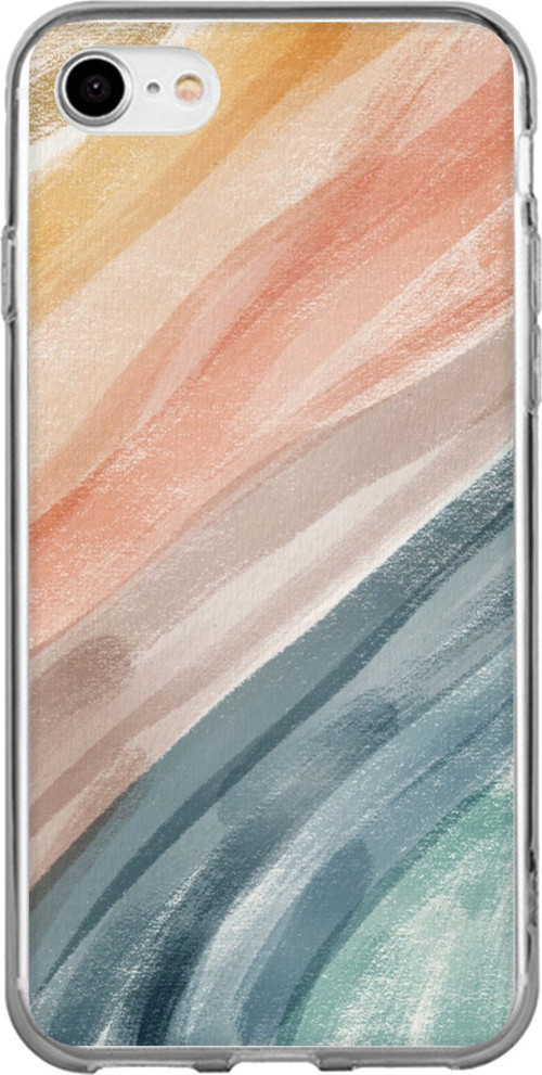 iPhone 6 - 6S Uyumlu Modern Renk Paleti Baskılı Silikon Kılıf