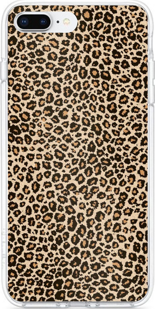 iPhone 7 PLUS-8 PLUS Uyumlu Leopar Tasarımlı Baskılı Silikon Kılıf