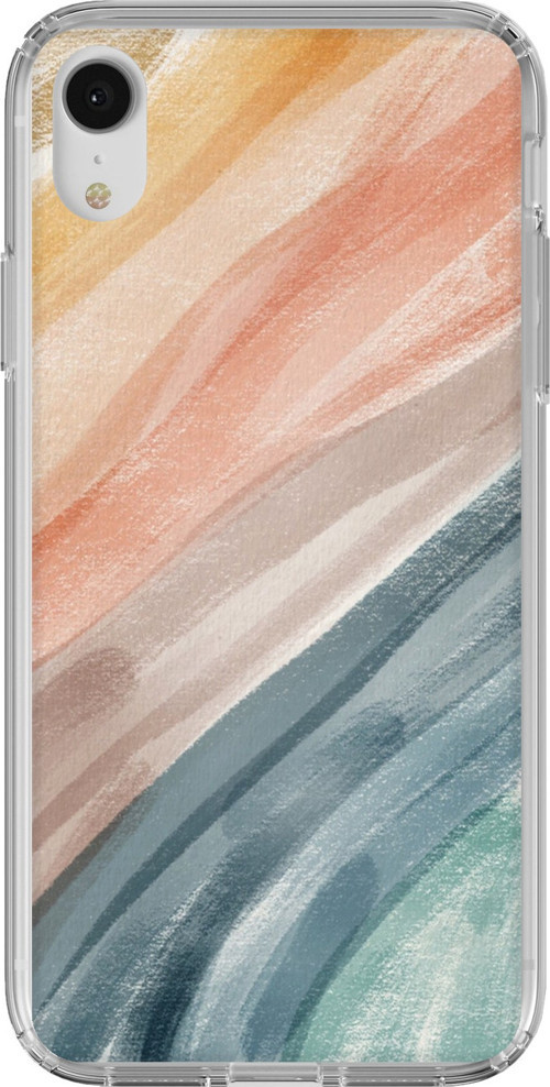 iPhone XR Uyumlu Modern Renk Paleti Baskılı Silikon Kılıf