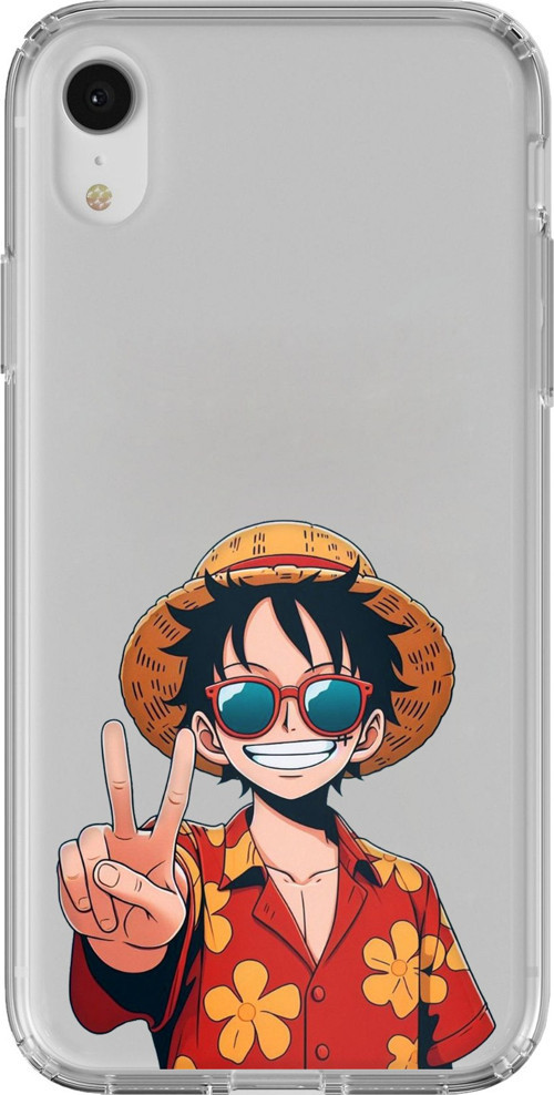iPhone XR Uyumlu Monkey D. Luffy Tasarımlı Baskılı Silikon Kılıf