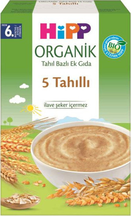 Organik 5 Tahıllı Tahıl Bazlı Kaşık Maması 200 Gr