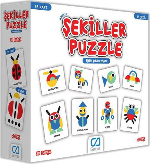 Akıllı Şekiller Puzzle 55 Kart 5114