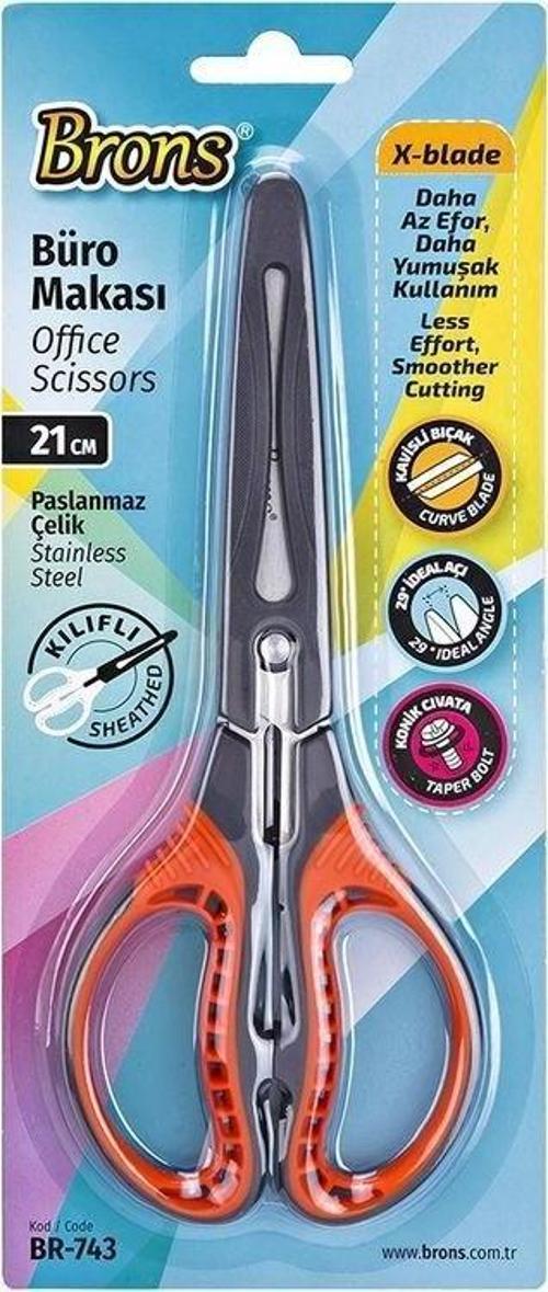 Koruma Kılıflı Makas 21 cm BR-743