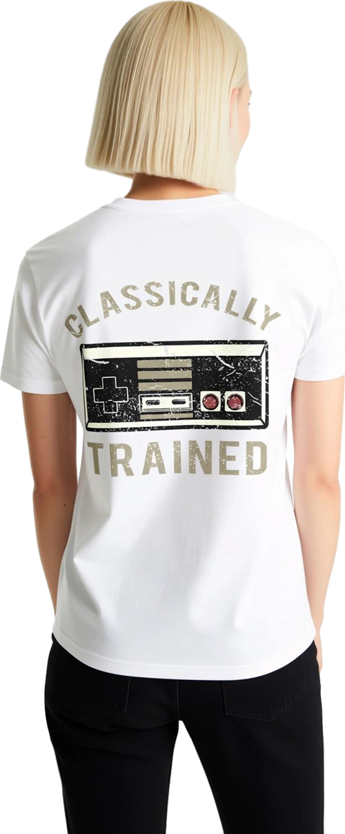 Klasik Oyun Nostaljisi Baskılı Kadın Tişört