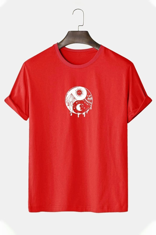 Unisex Ying&yang Tasarım Tshirt