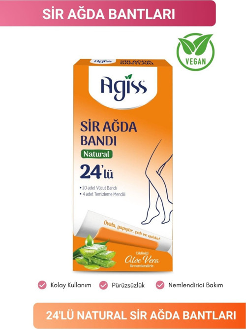 Sir Ağda Bandı 24'lü Natural Aloe Vera Etkili