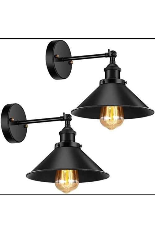 Retro Vintage Mafsalı Aplik Duvar Lambası Hareketli Aplik 22 Cm En Tek Fiyatıdır