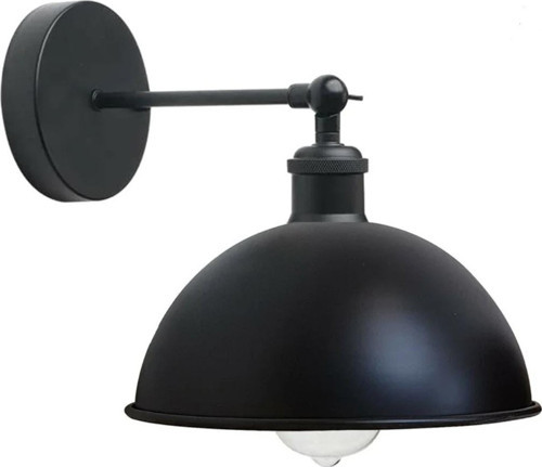 Mylights Mat Siyah Duvar Aplik Hareketli Başlık Siyah
